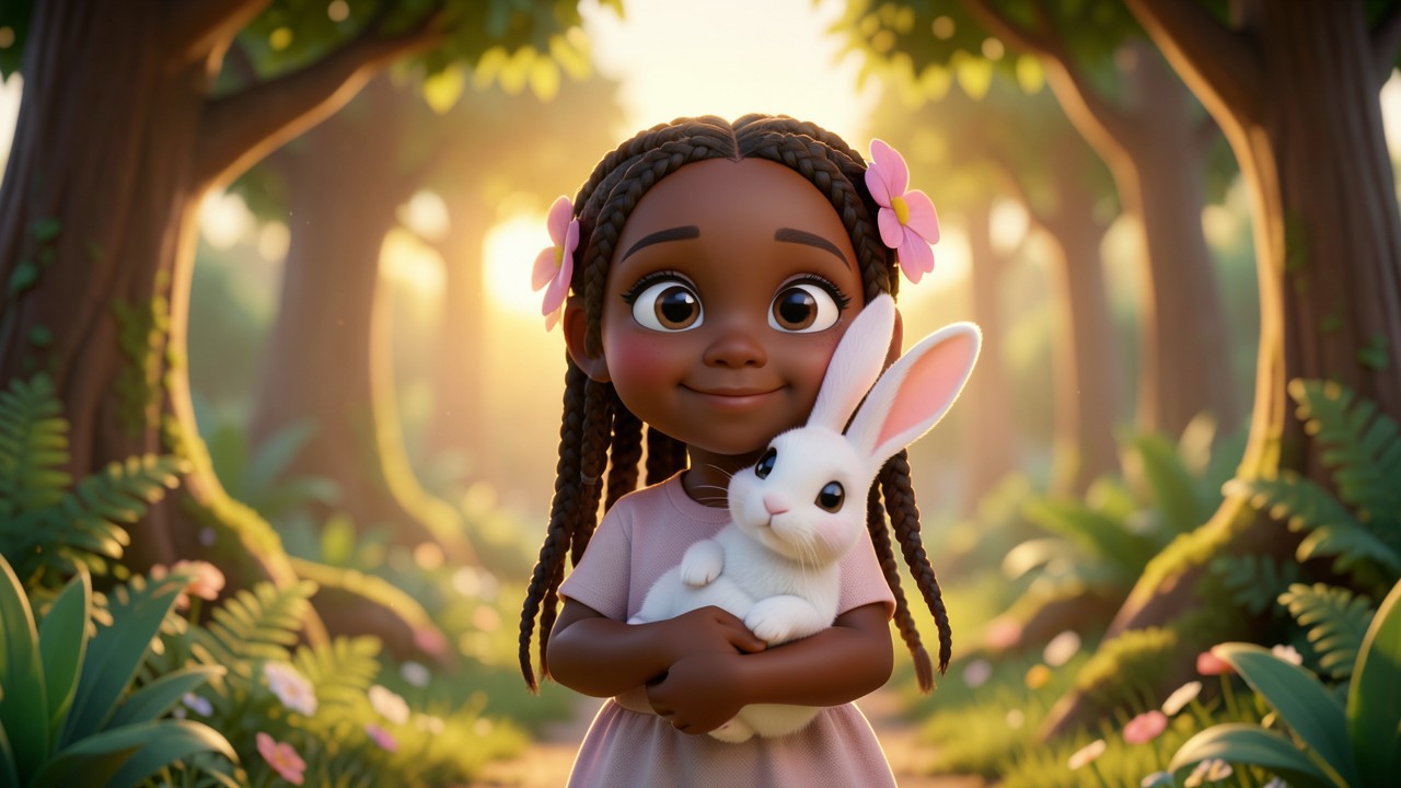 Cuento de la negrita y el conejo: Una amistad en el bosque
