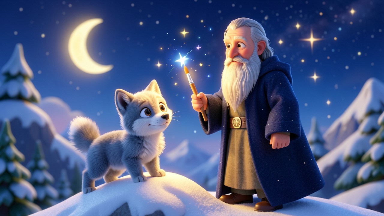 Contes et légendes pour enfants : La Petite Louve et le Chuchoteur des Étoiles