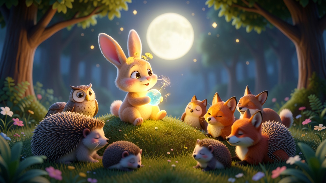 Bunny Rabbit Bedtime Story: The Moonlight Lullaby