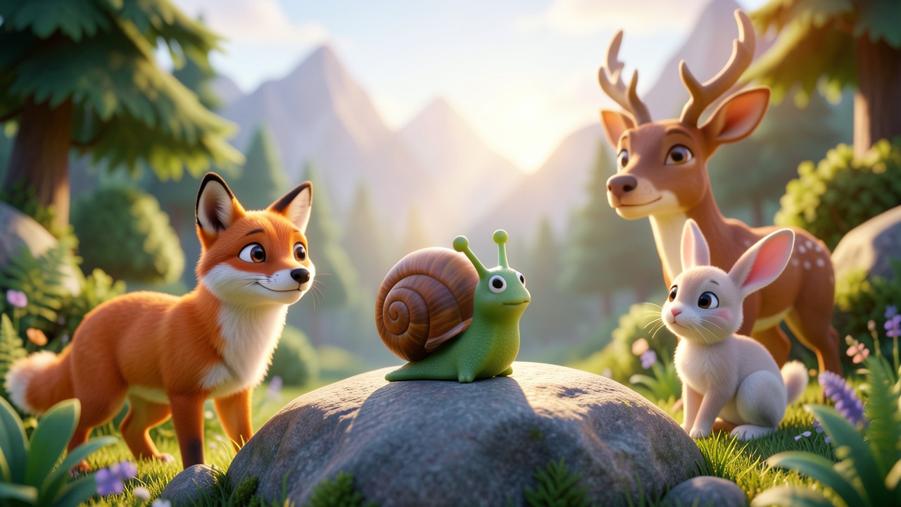 Cuentos de heroes cortos: El valiente caracol de la montaña