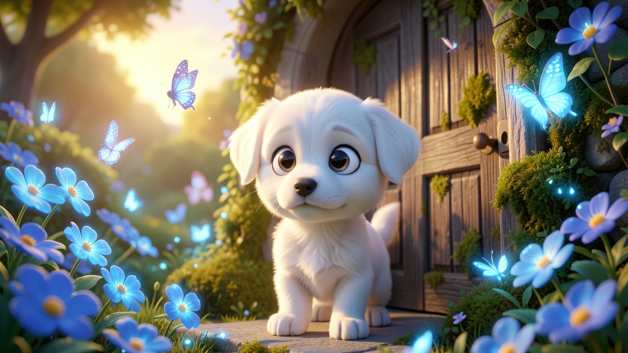 Historinha de Cachorrinho e o Segredo do Jardim Velho