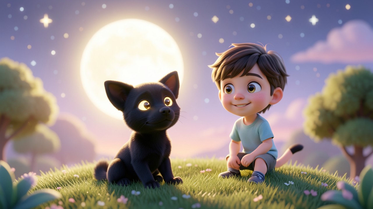 Histoires pour les petit : Le Chien qui Parlait à la Lune