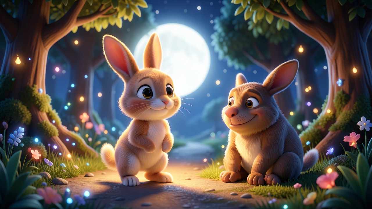 Rabbit Stories: The Tale of Thistle and the Moonlit Path