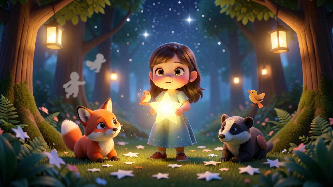 Cuento de navidad obra de teatro: La estrella que cantaba en el bosque