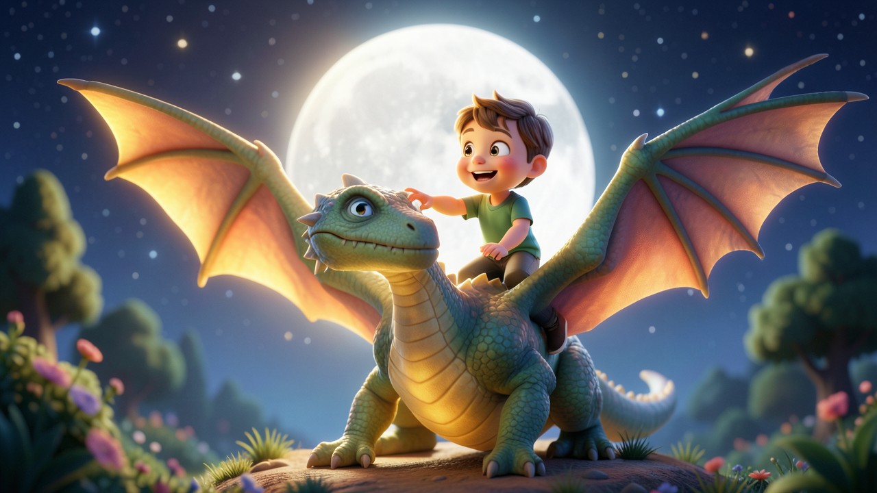 Eine Drachen-Geschichte für den Mond