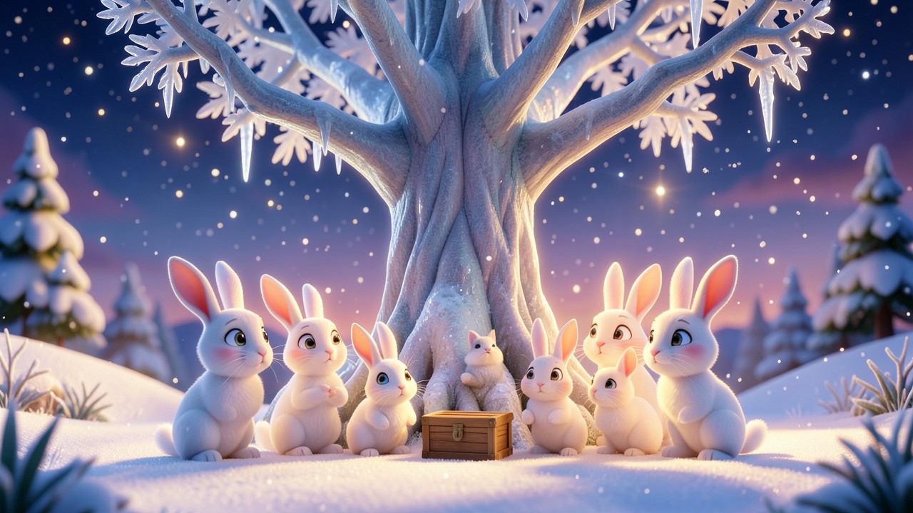 El cuento de navidad de los conejos de nieve