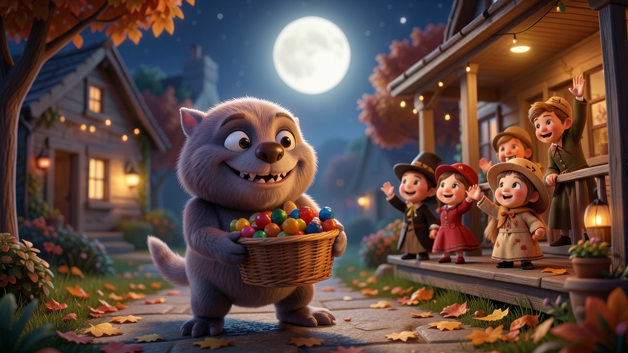 Storia di Halloween per bambini: La notte del dolce mostro
