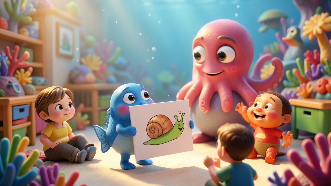 El pececito que no quería hablar en público (cuento sobre la vergüenza)