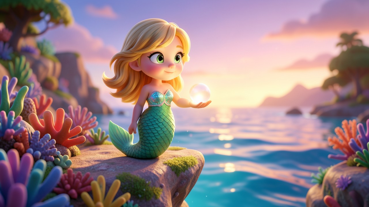 Conte de fées : La Petite Sirène et les Perles de l'Aube