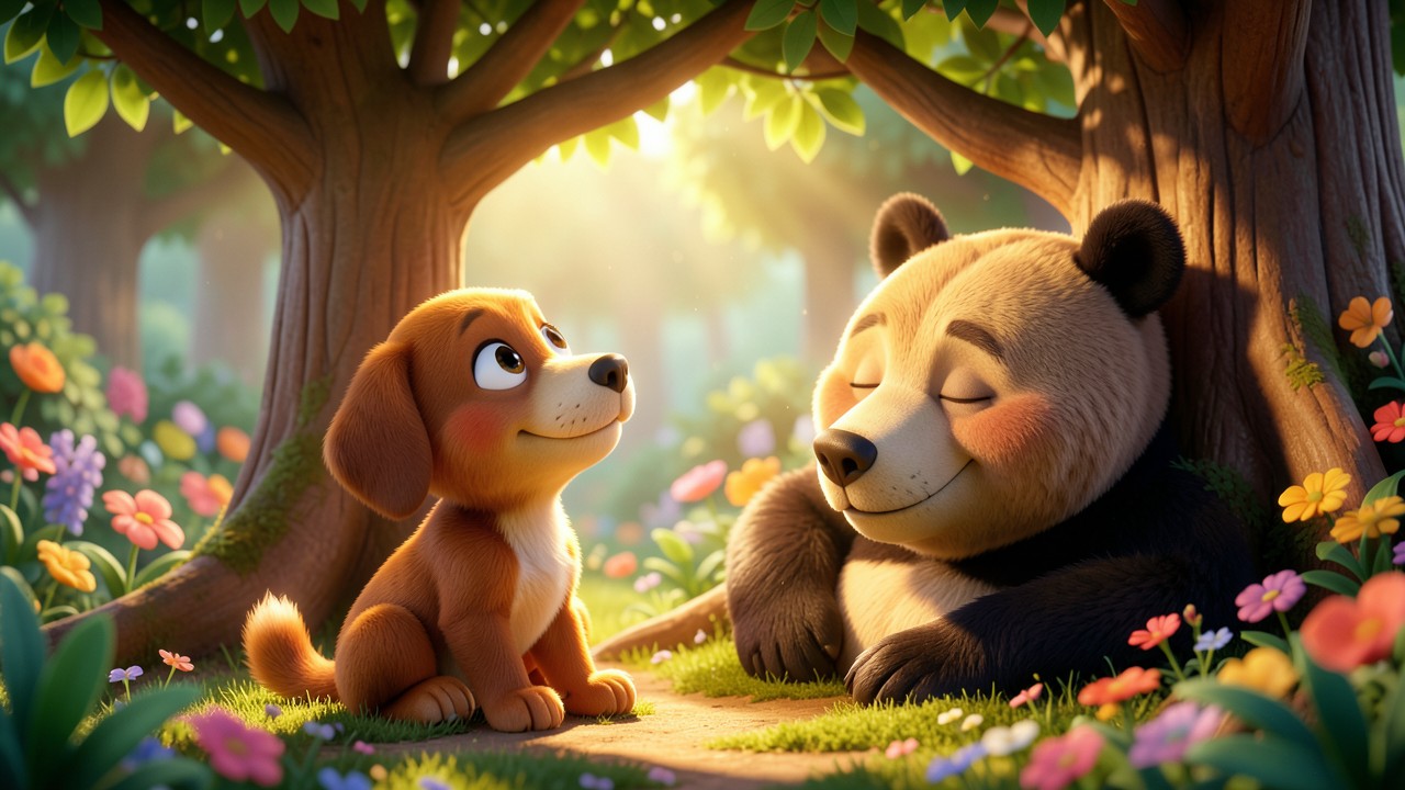 Fabulas com Moral Curtas: A Lenda do Urso e do Cachorro