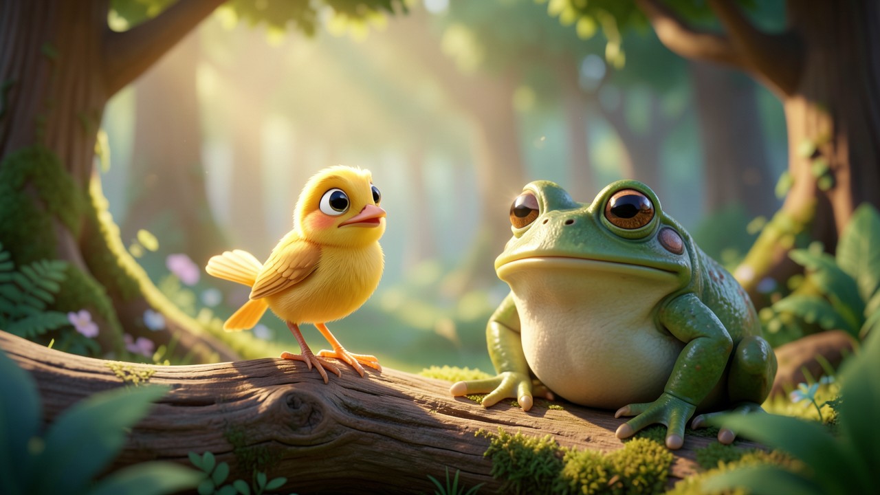 Cuentos cortos del respeto: El pajarito que aprendió a escuchar