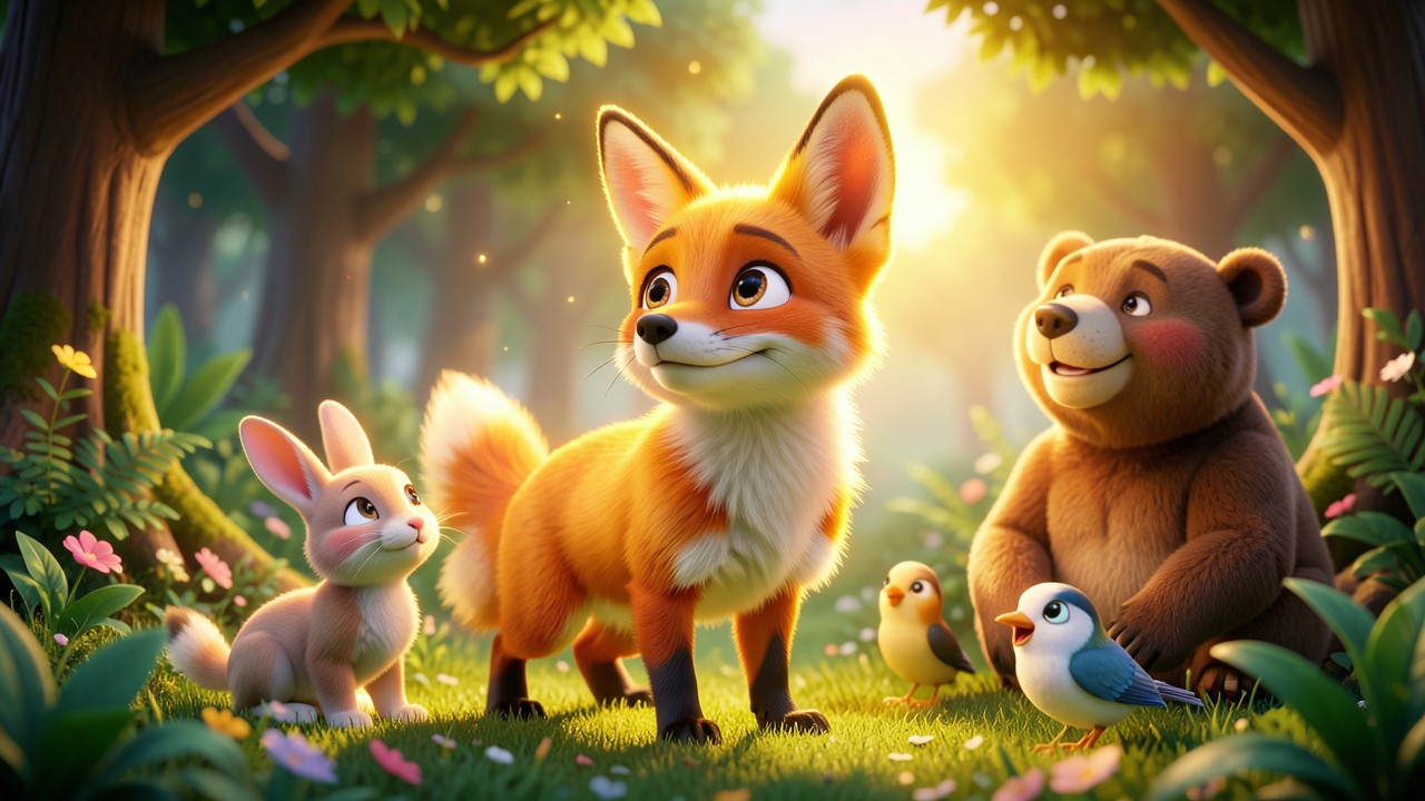 Kurzgeschichten von Kindern: Der Fuchs mit dem goldenen Ohr