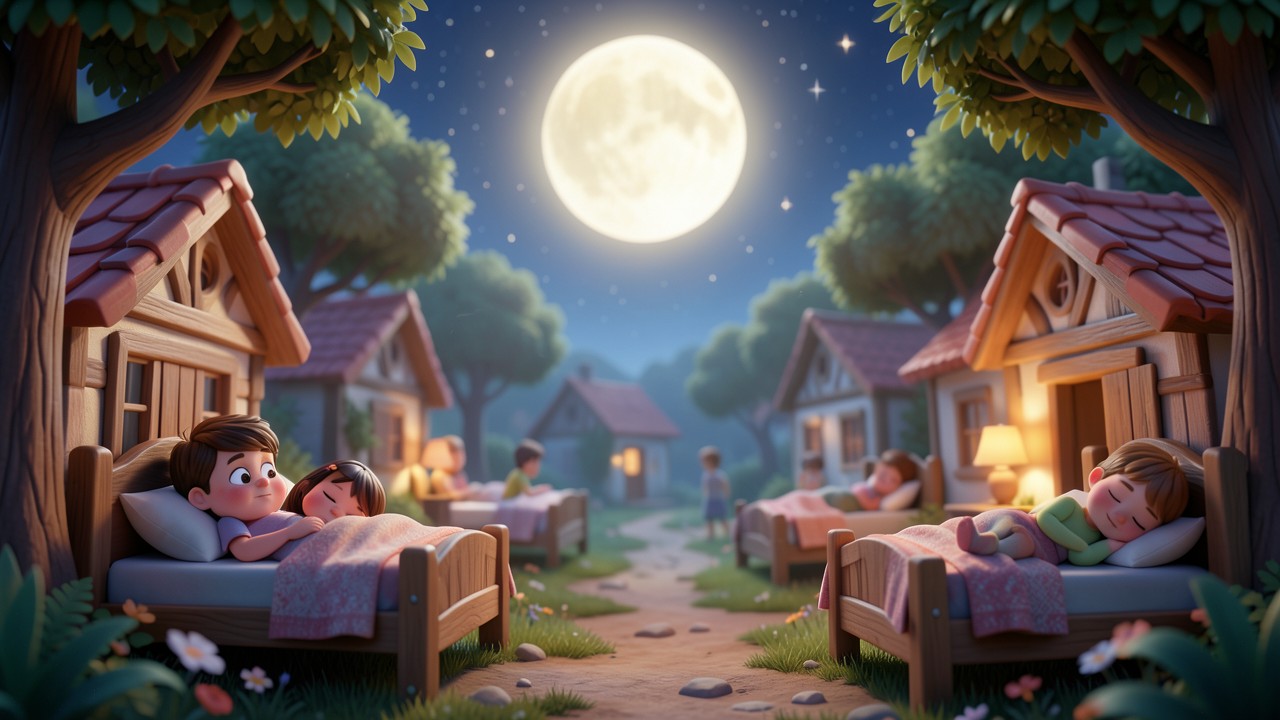 Favole brevi della buonanotte: La luna che non dormiva