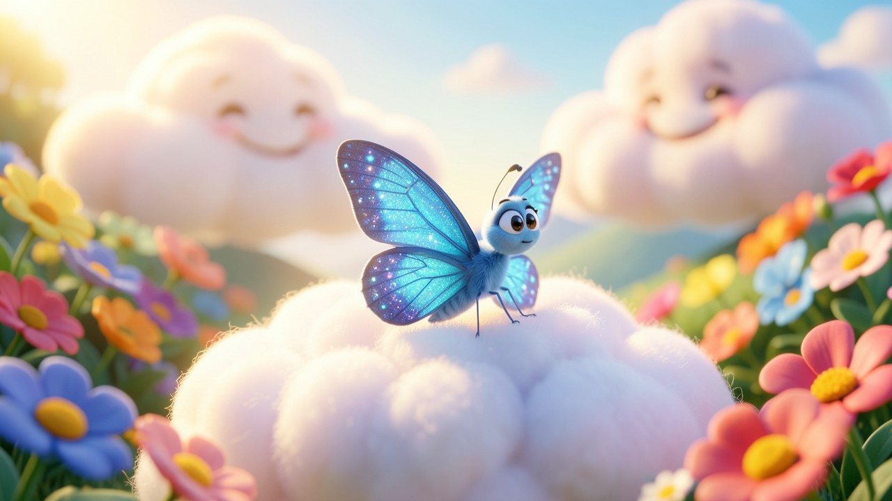 Die Fabel vom Schmetterling und dem Lied der Wolken