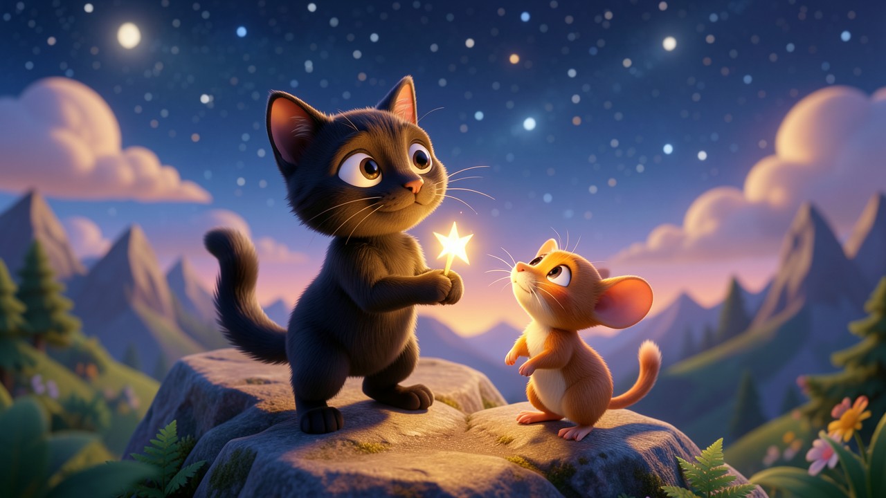 Histoire enfant 7 ans : Le Chat et la Petite Étoile