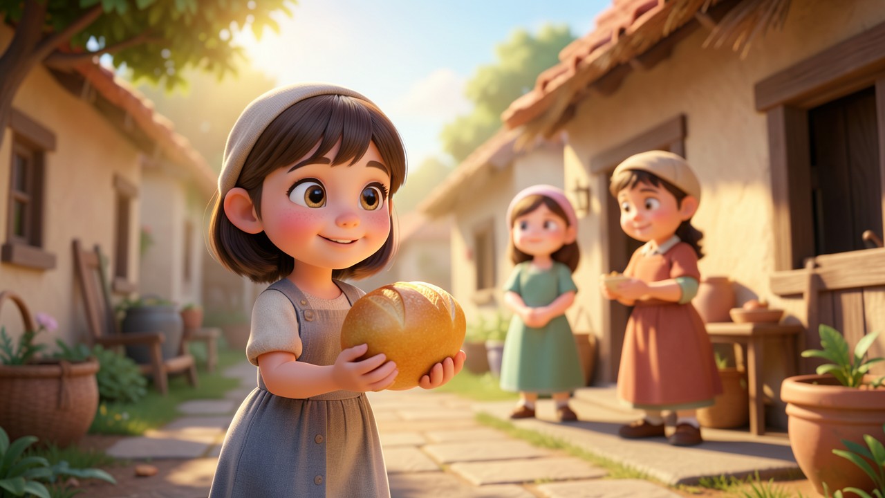 Contos Bíblicos: A Criança e o Pão de Ouro