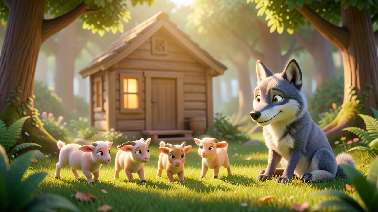 Märchen der Wolf und die sieben Geißlein