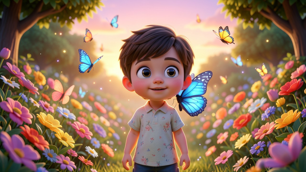 Espacio de un cuento en el jardín de las mariposas