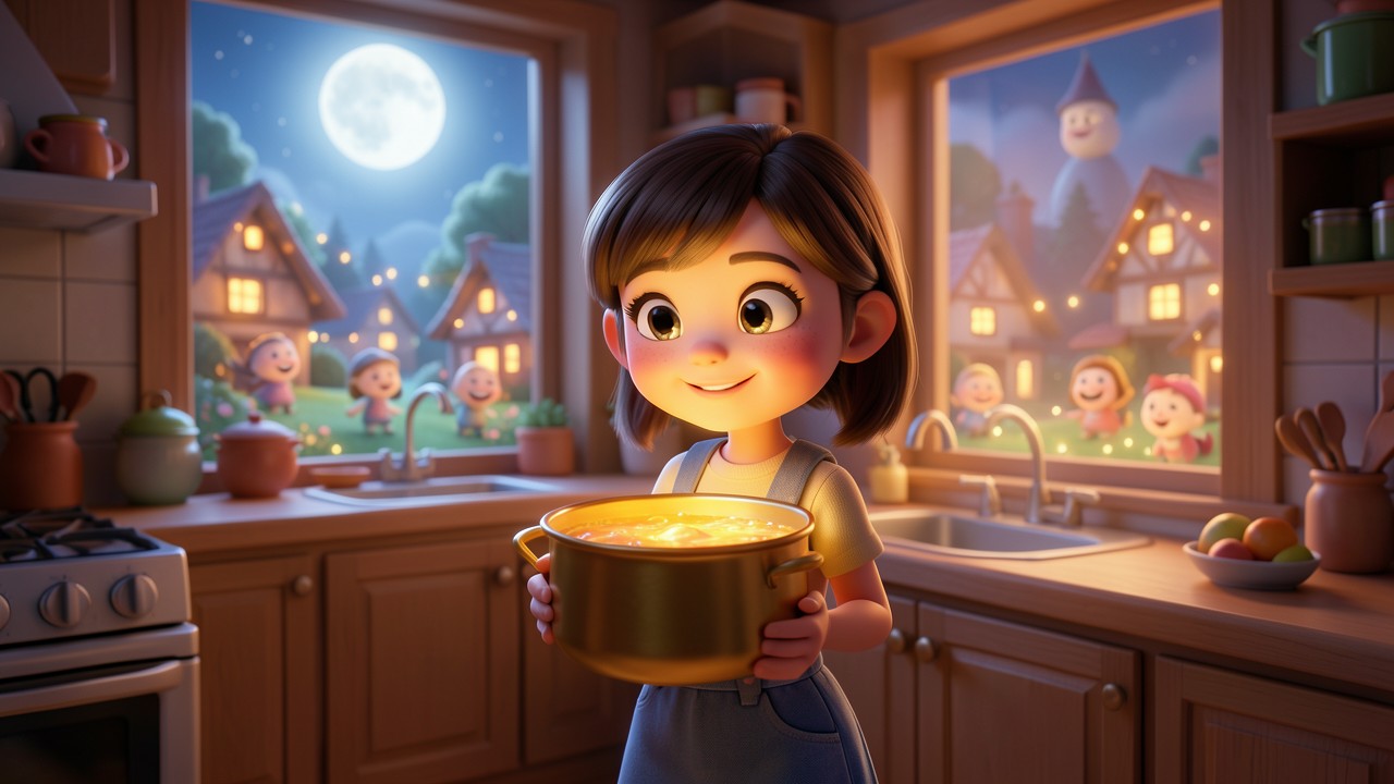 Famous Fairy Tales List: The Tale of Lila and the Moonlit Porridge