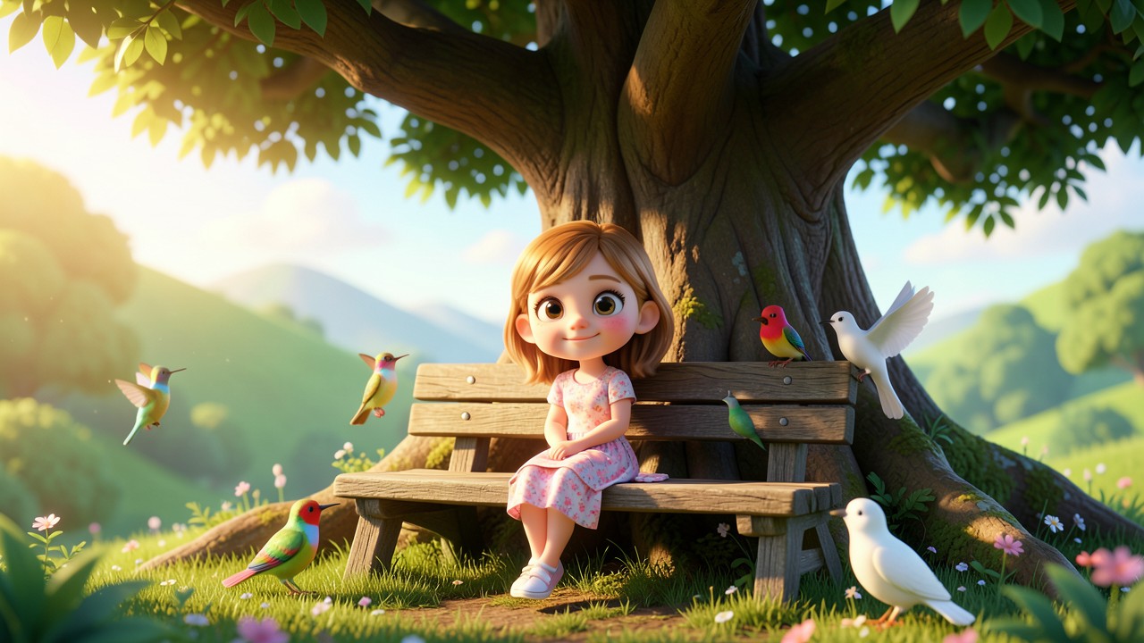 Imágenes de cuentos para leer: La niña que hablaba con los pájaros