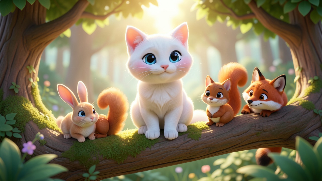 Fabulas de Animais: O Gato que Aprendeu a Compartilhar