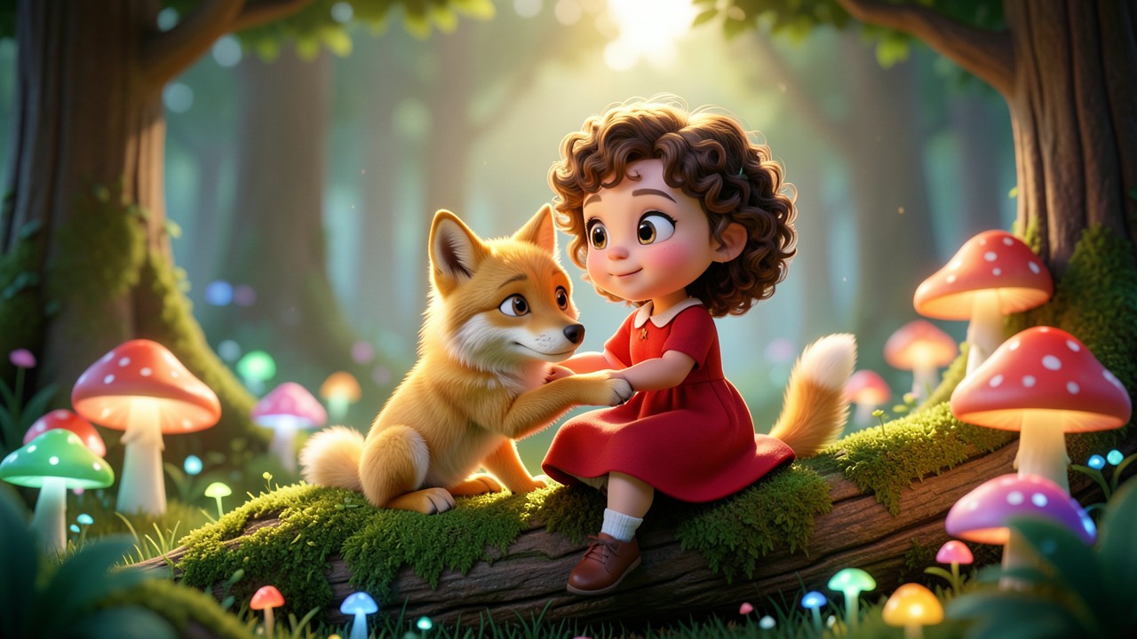 Contos Clássicos Infantis: A Menina e o Lobo Amarelo
