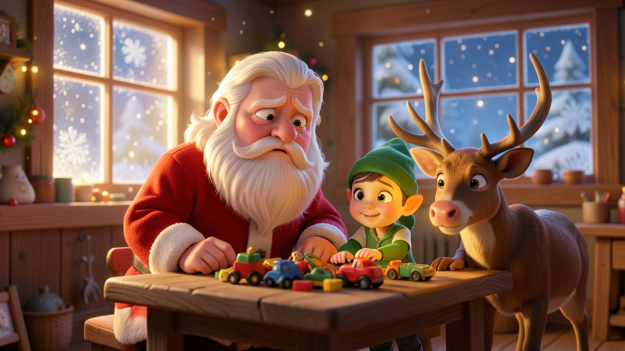 Storie di Babbo Natale per bambini: La Borsa Perduta di Babbo Natale