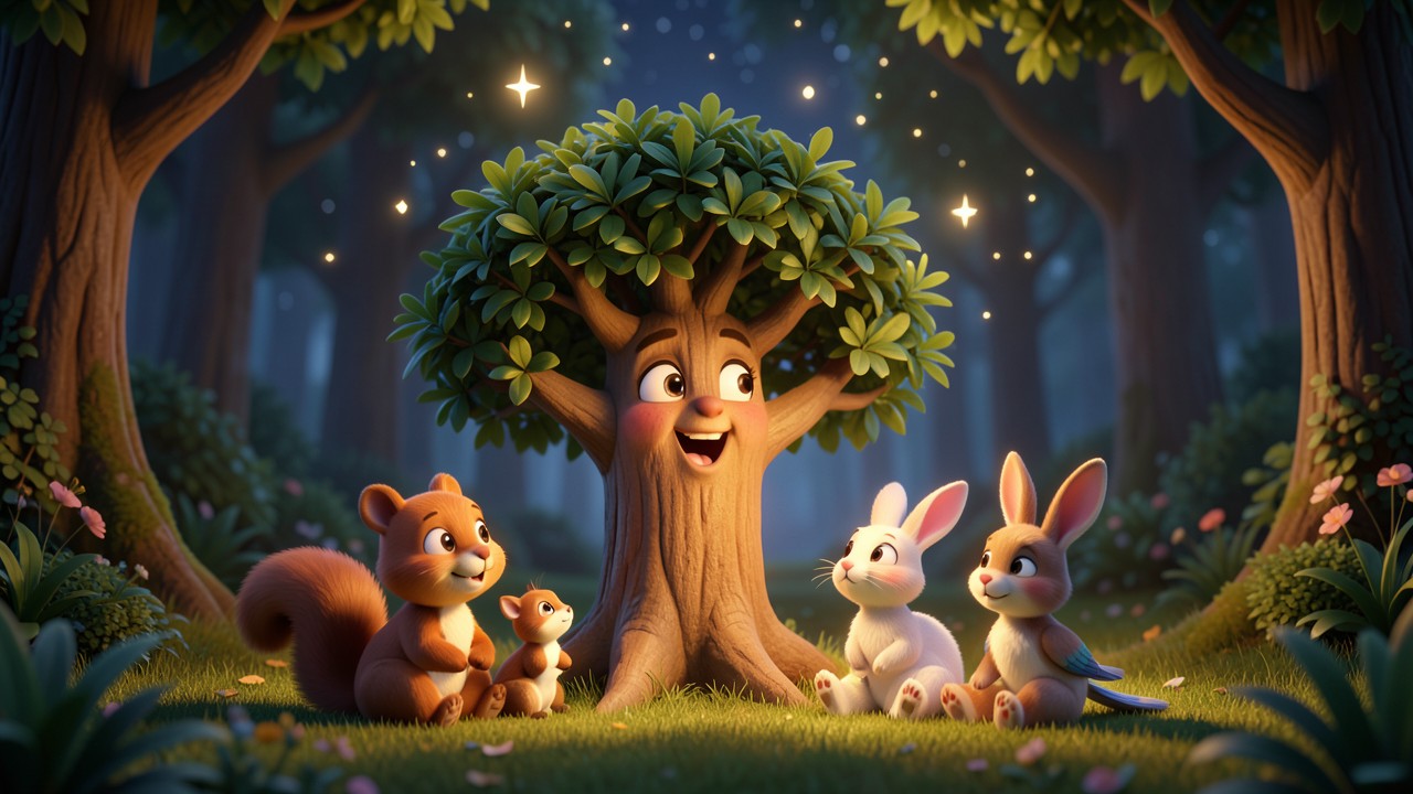 Cuentos cortos de la paz: El árbol que cantaba en la noche