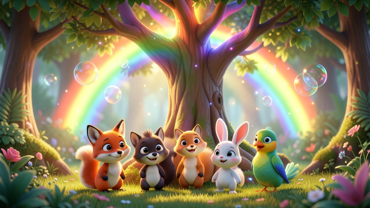 Cuento de Pentecostés para niños cortos: El vuelo de los colores