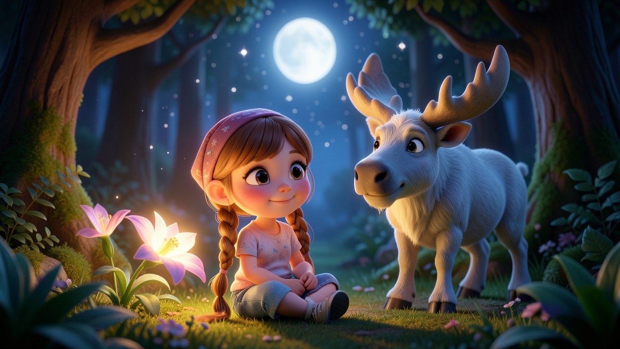 Folk Tales American: The Moonflower and the Midnight Moose