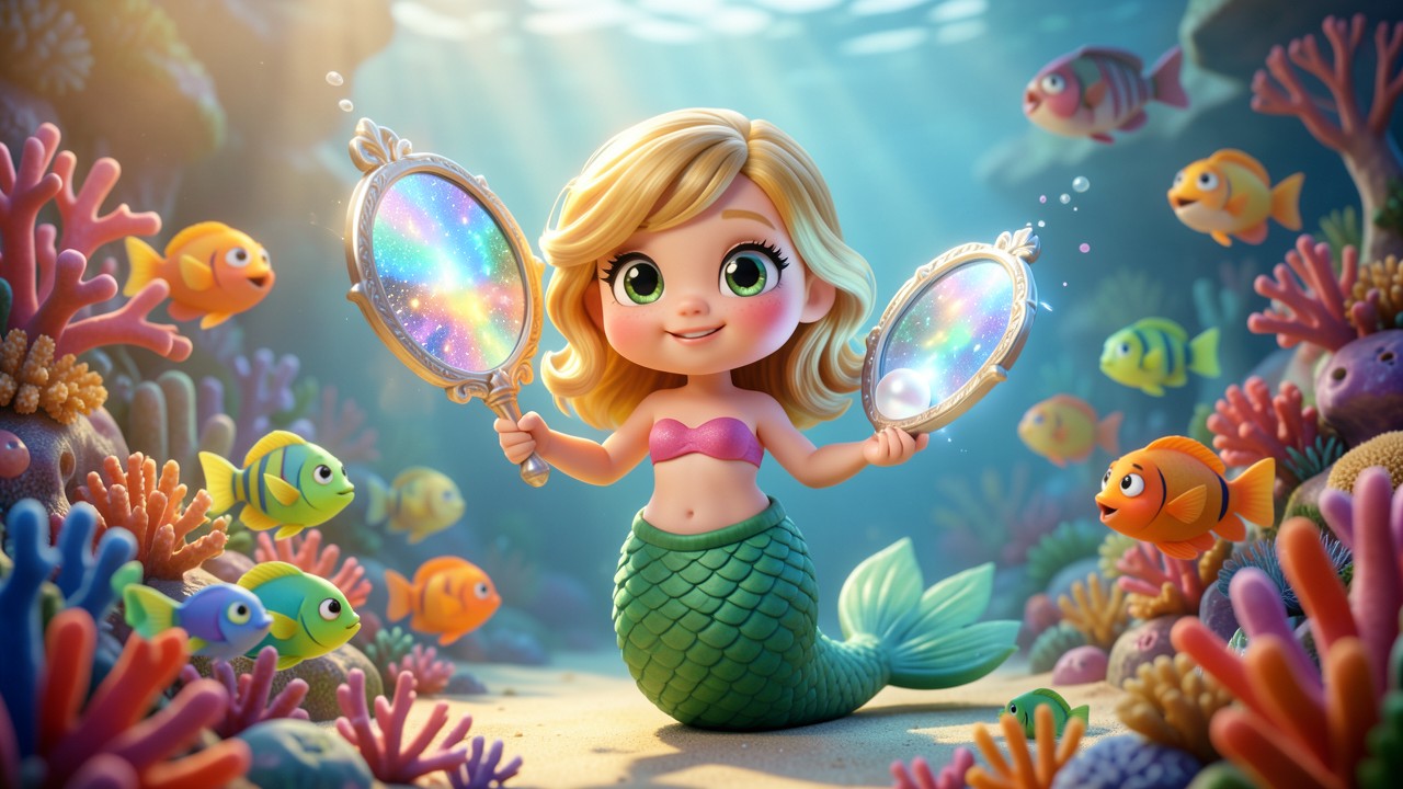 Histoire de la petite sirène et du miroir magique