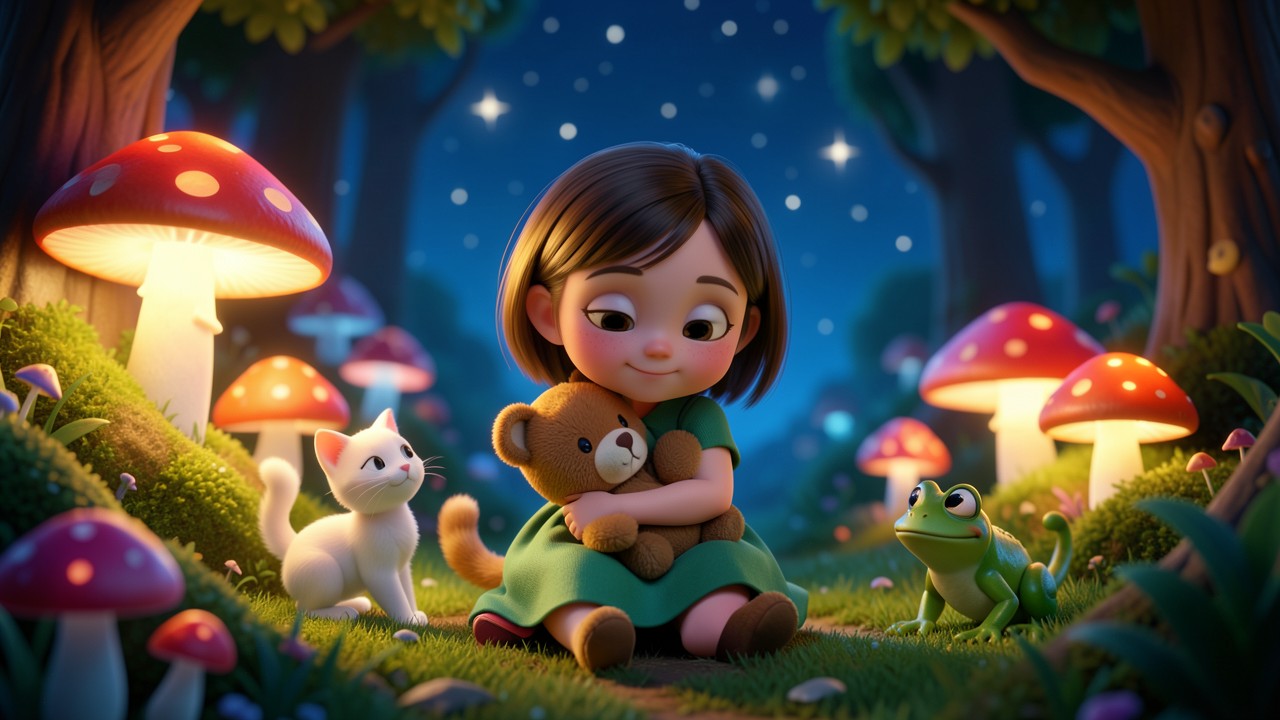 Histórias para Dormir Infantil Curtas: A Menina e o Ursinho de Pelúcia Perdido
