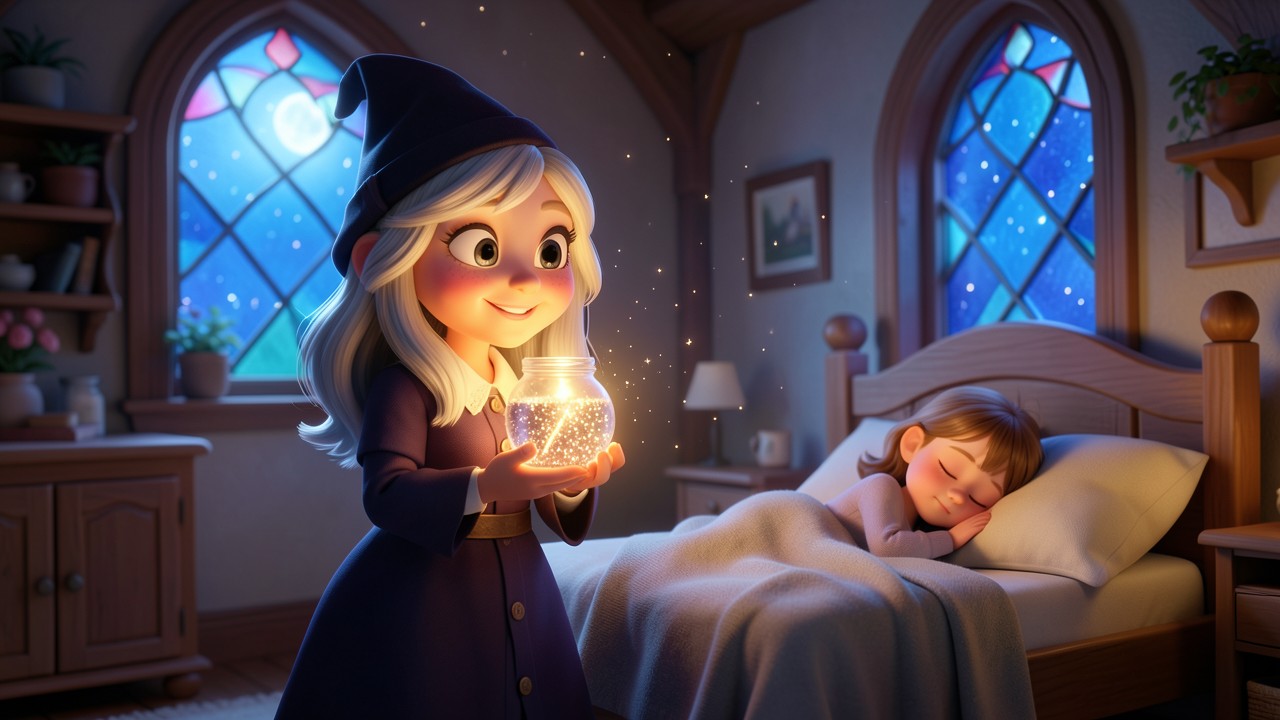 Historinha para Dormir Infantil Curta: A Bruxa do Sonho Calmo