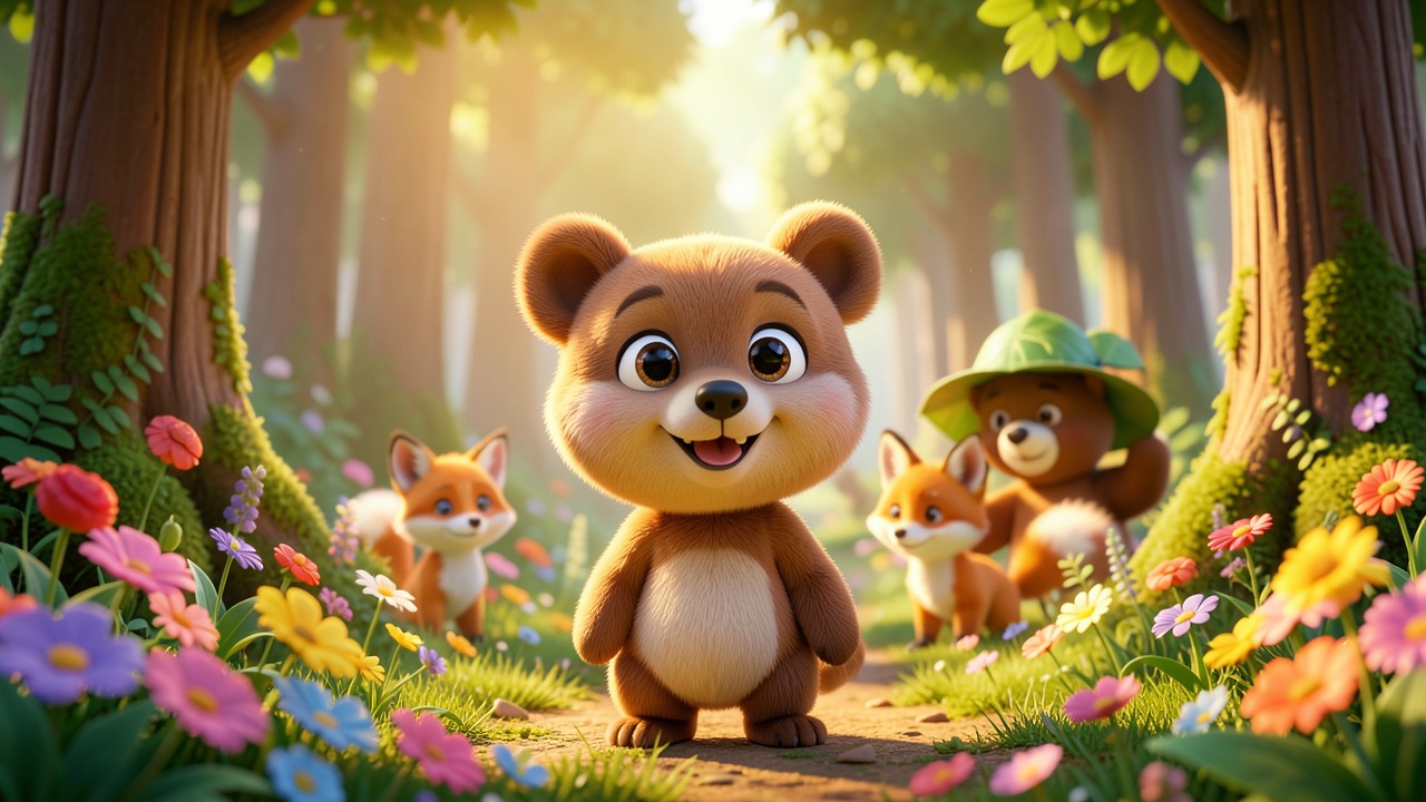 Bär Märchen: Der kleine Bär und das verlorene Lachen