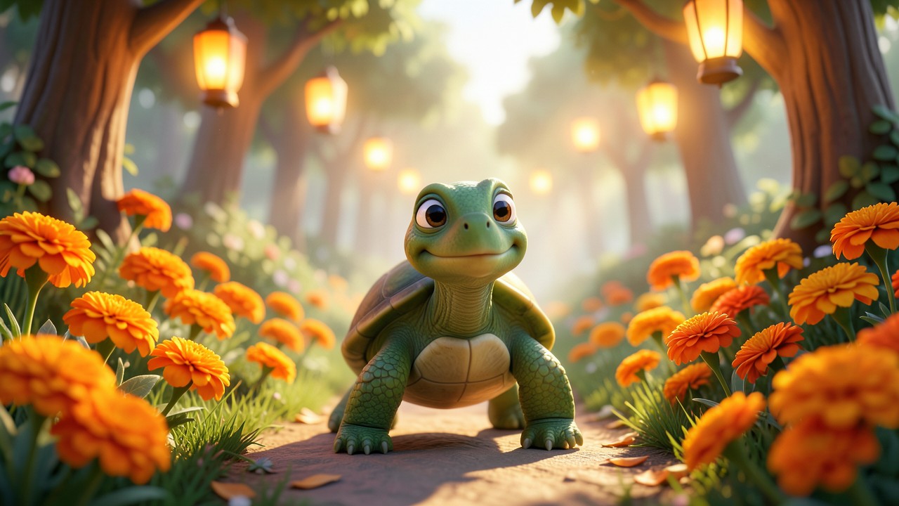 Cuentos de día de muertos cortos para niños: La tortuga y los duendes de la luz