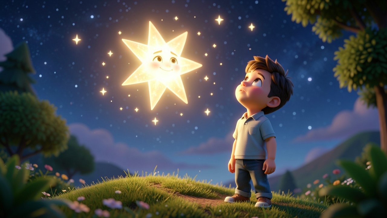 Lendas Infantis Curtas: O Menino e o Guardião das Estrelas