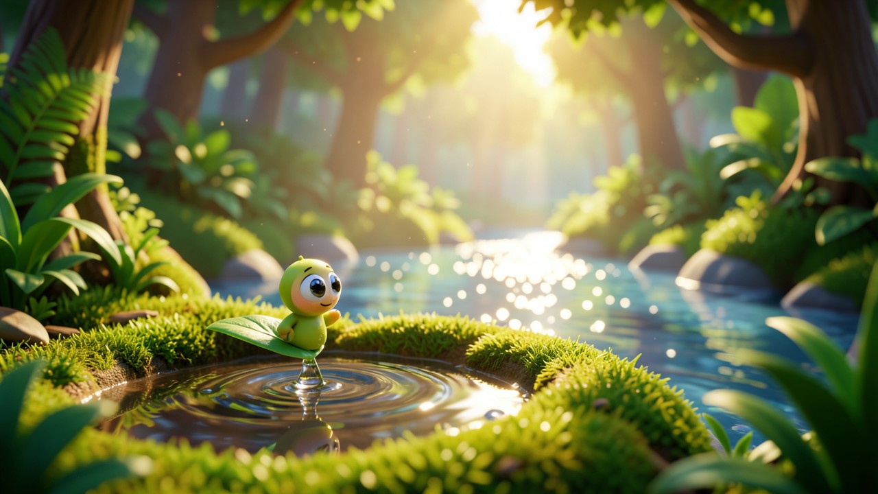 La Gota de Agua Cuento Corto: La Historia del Río y el Pequeño Charco