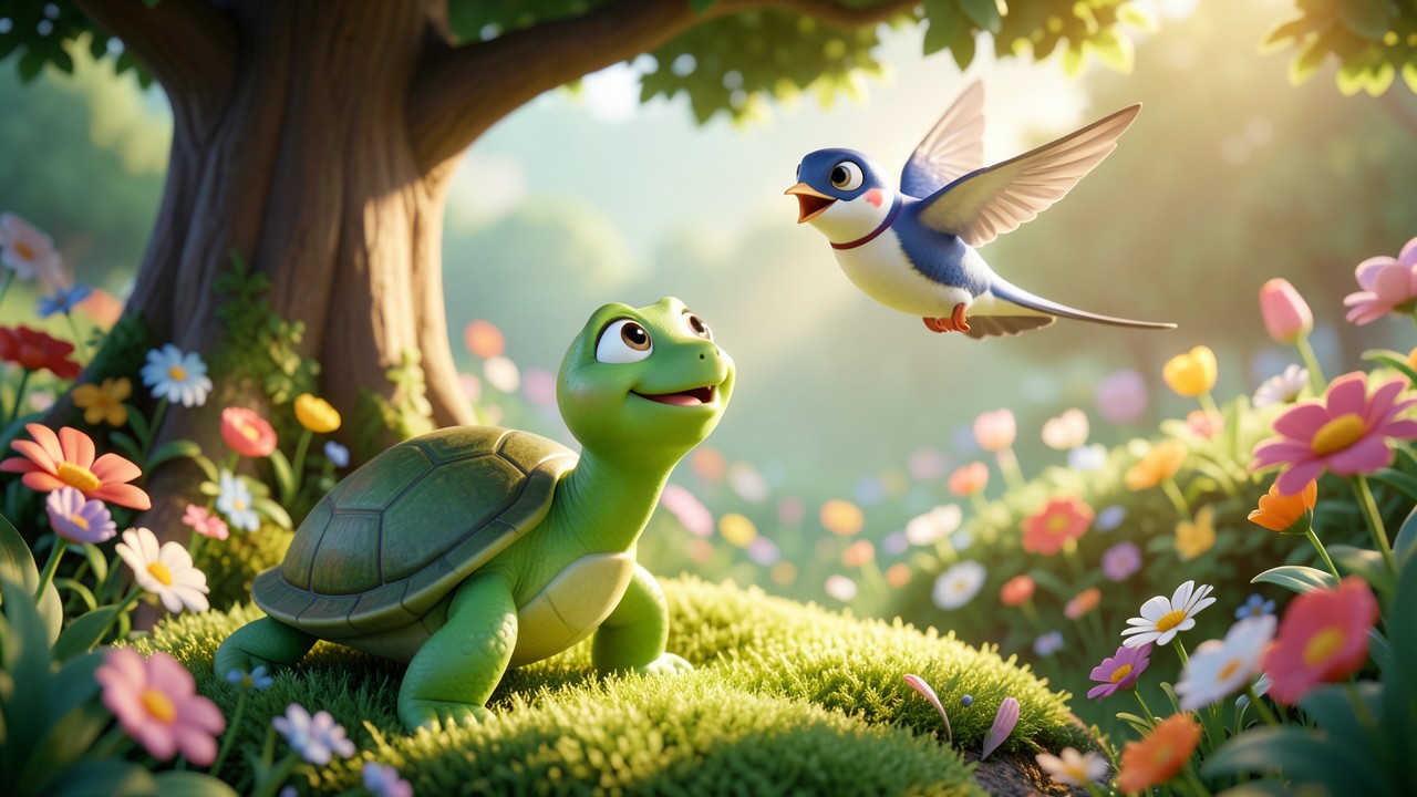 English Stories with a Moral: The Little Turtle Who Wanted to Fly