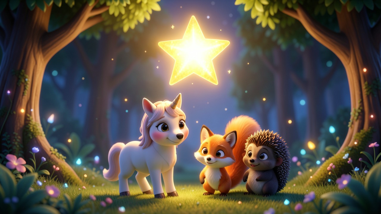 Cuentos para dormir de unicornios: La estrella que brillaba en el bosque