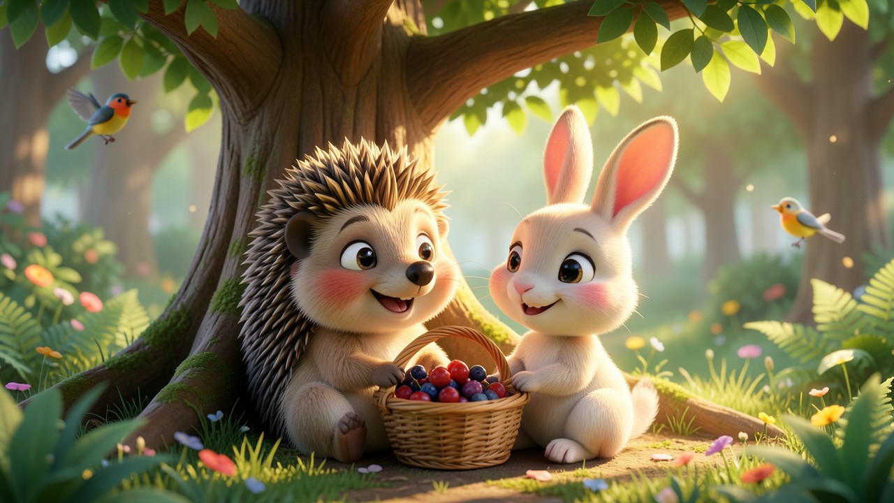 Fabel der Hase und der Igel – Eine Geschichte vom Teilen