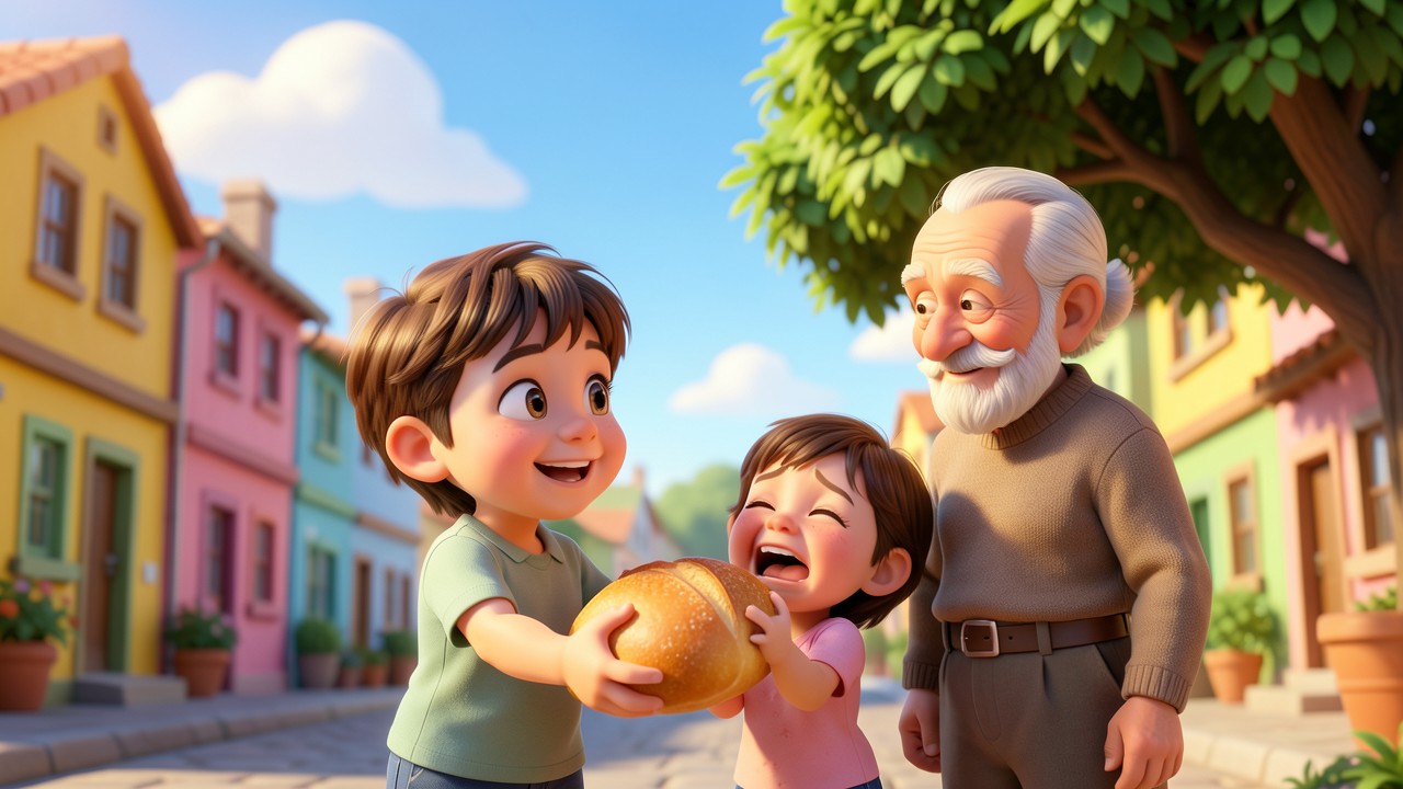 Histórias Bíblicas Infantil: O Pequeno Zacarias e o Pão do Amor