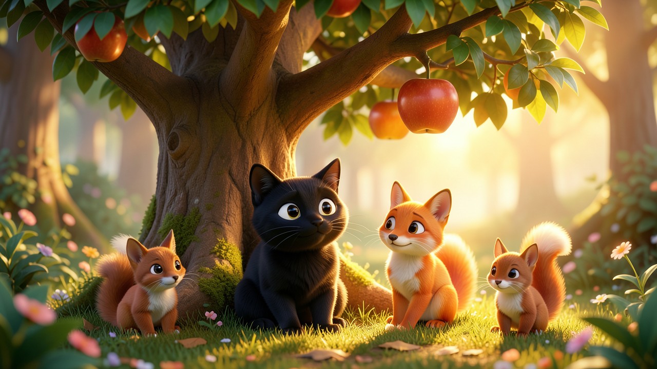 Conte enfant 3 ans : La Chanson des Pommes Dorées