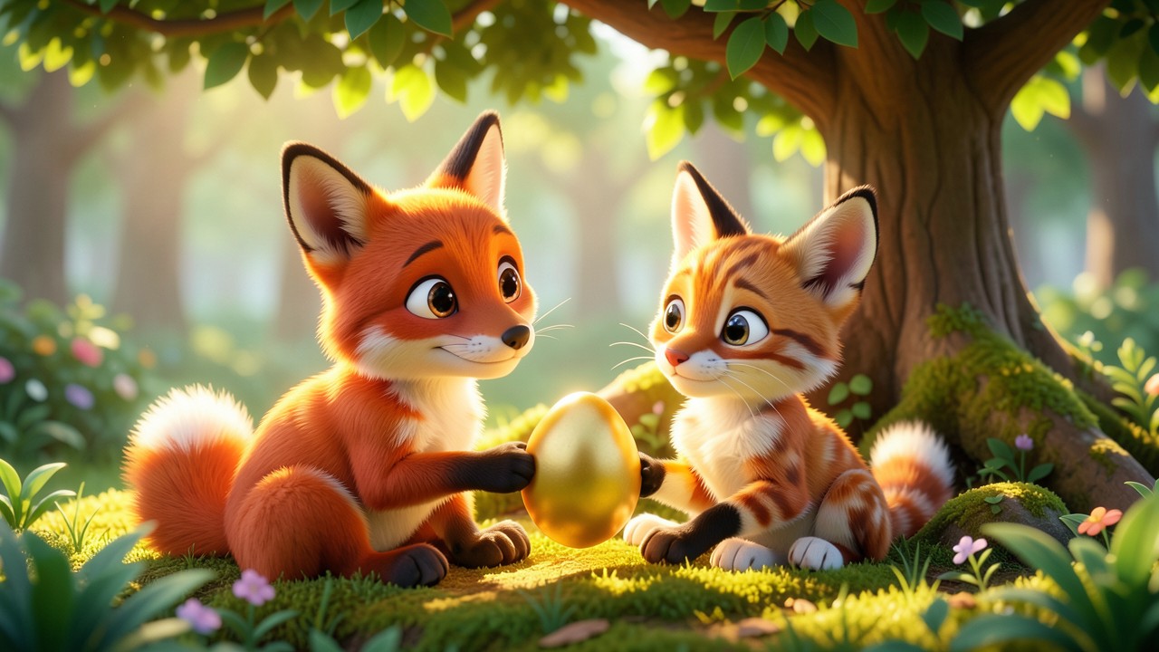 Moral Fabel Beispiele: Der kleine Luchs und das goldene Ei
