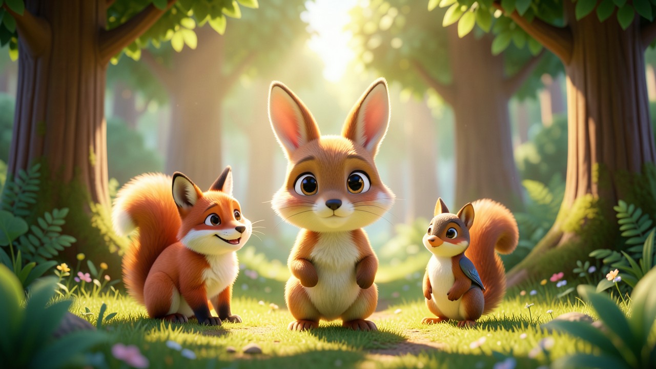 Cuentos cortos de conejos para niños: El conejo que se perdió en el bosque