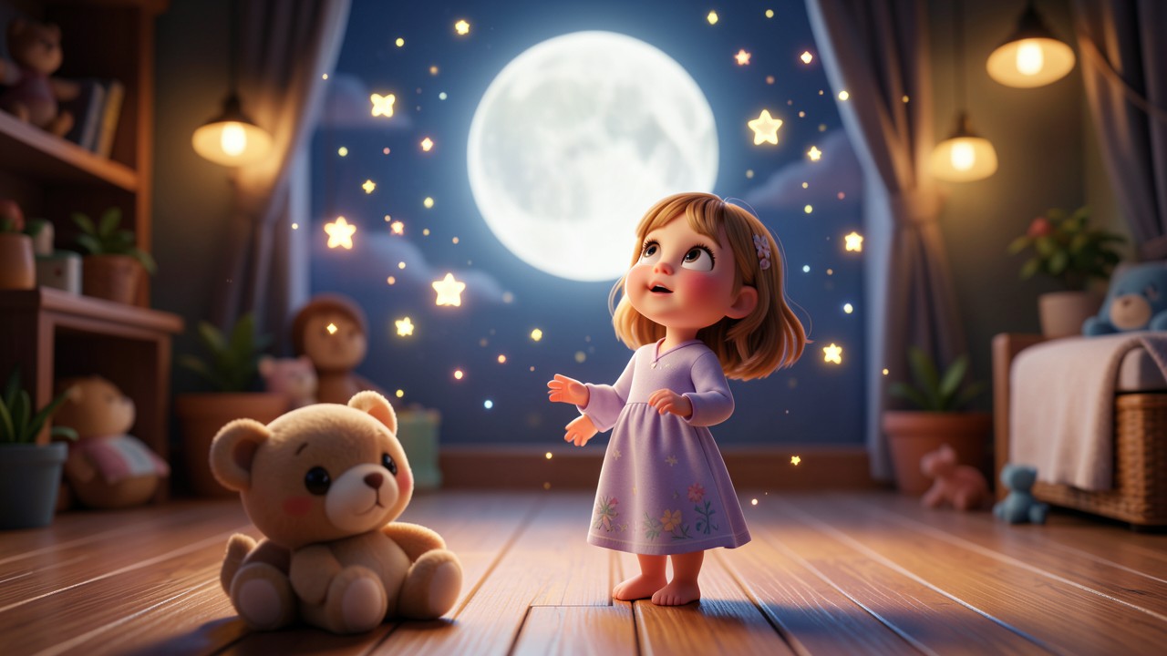 Storia breve per bambini: La luna che ballava