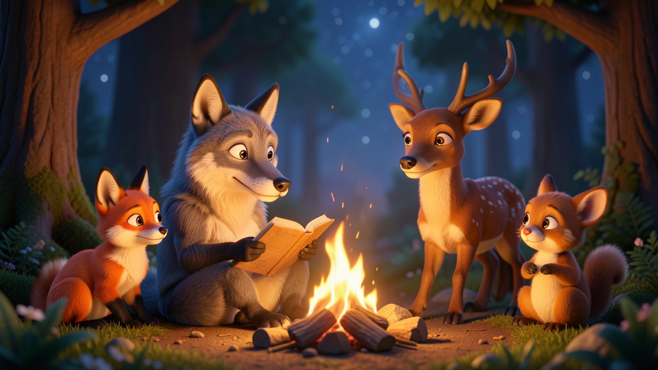 Un cuento de lobo corto: El lobo que quería aprender a leer