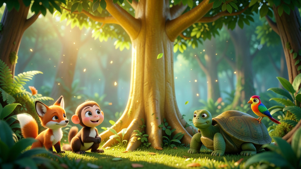 Cuentos de animales de la selva: El canto del árbol sabio