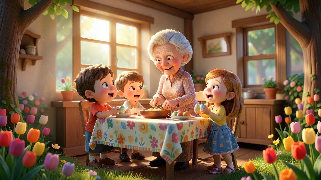Storia di Pasqua per bambini: La Pasquetta di Zia Lina