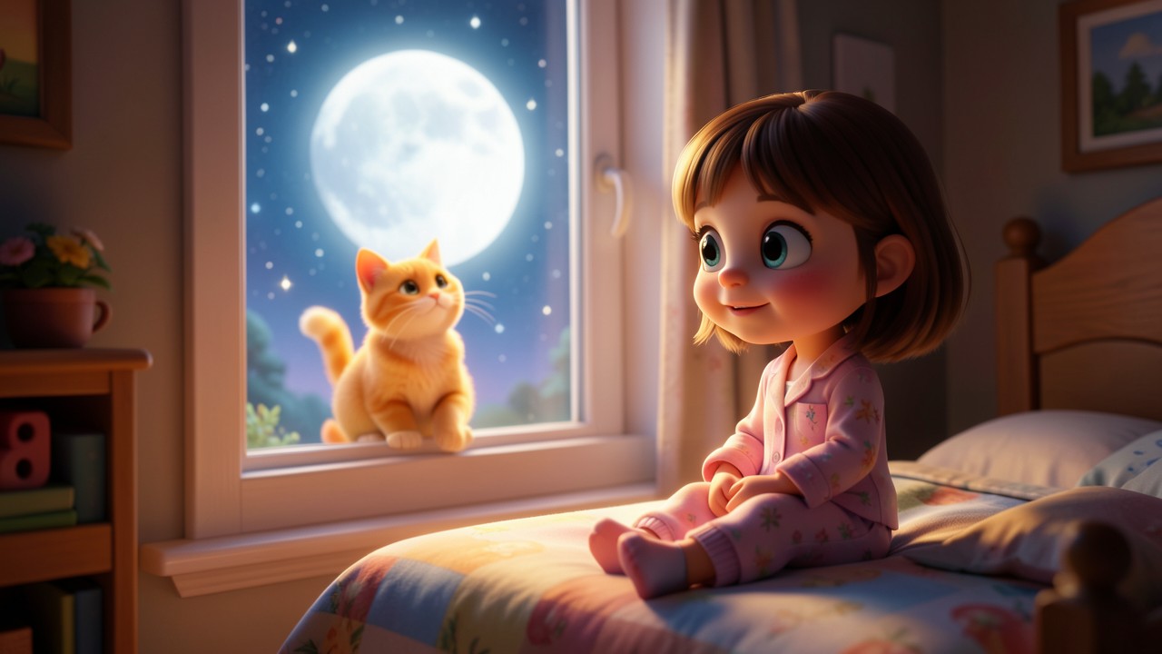 Histórias para Criança Dormir Curta: A Lua e o Gato de Ouro
