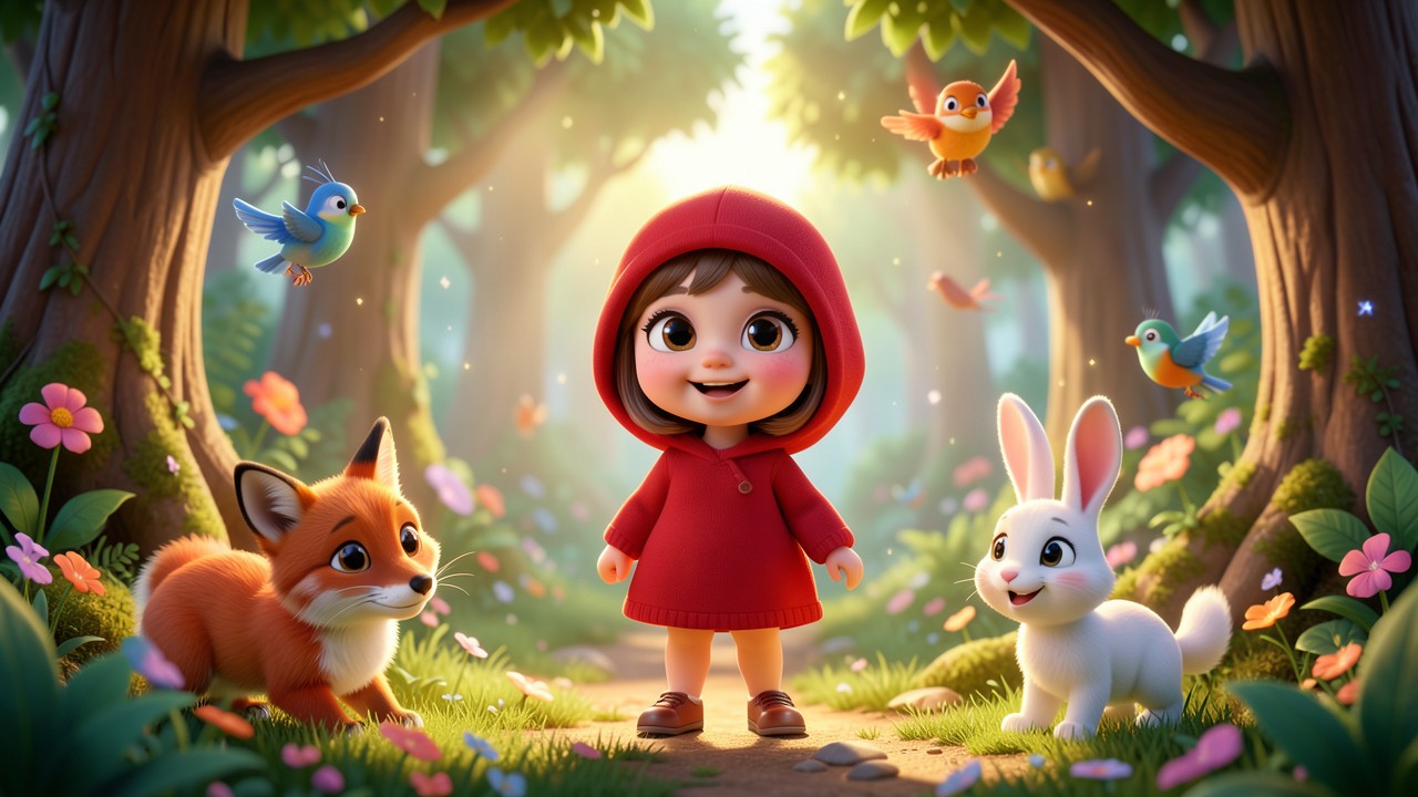 Chaperon rouge histoire : La forêt des rires